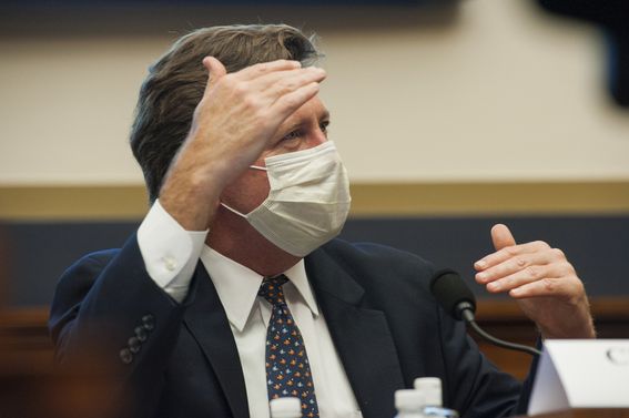 Jay Clayton testifies before a House Committee on Financial Services, June 25, 2020.