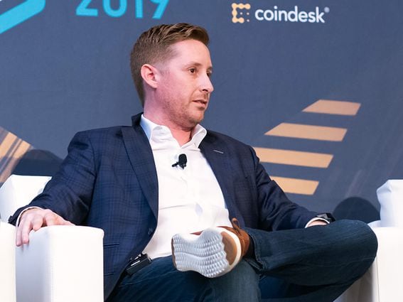 El CEO de BlockFi, Zac Prince, en Consensus 2019. (CoinDesk)