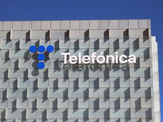 Telefónica's headquarters in Madrid. (Cristina Arias/Getty Images)