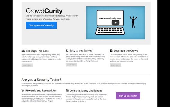Crowdcurity - Crowdsourced hacker testing