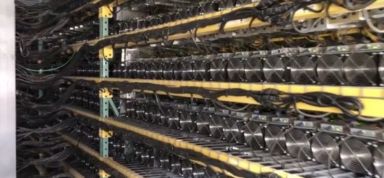 Computers running at Coinmint's bitcoin mine in Massena, New York, believed to be the largest such facility in North America. Source: Coinmint