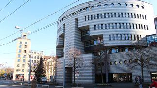 Part of the BIS headquarters, the Botta Building in Basel 