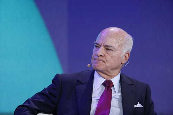 Henry Kravis, co-chairman, co-chief executive officer and co-founder of KKR & Co., listens during a panel discussion at the Bloomberg New Economy Forum in Singapore, on Wednesday, Nov. 7, 2018. The New Economy Forum, organized by Bloomberg Media Group, a division of Bloomberg LP, aims to bring together leaders from public and private sectors to find solutions to the world's greatest challenges. Photographer: Justin Chin/Bloomberg via Getty Images