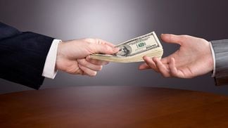 CDCROP: Lending money handing over paying cash (Shutterstock)