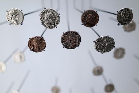 Old roman coins