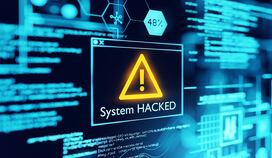 A computer popup box screen warning of a system being hacked, compromised software enviroment. 3D illustration. (Getty Images)