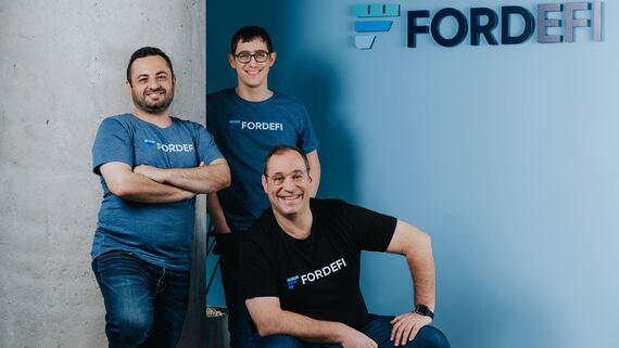 Founders of Fordefi (clockwise): Michael Volfman, Dima Kogan and Josh Schwartz (Fordefi)