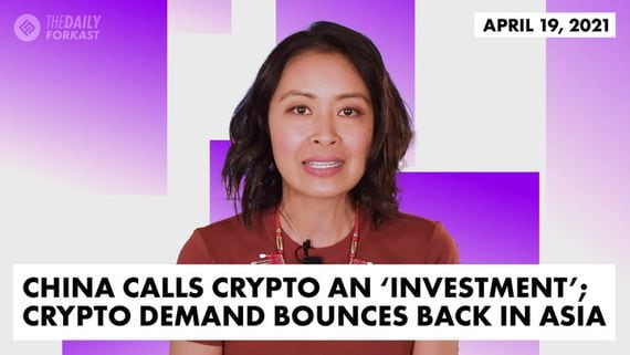 China Calls Crypto an ‘Investment’; Crypto Demand Bounces Back in Asia
