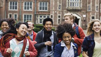 CDCROP: Excited university students (Getty Images)