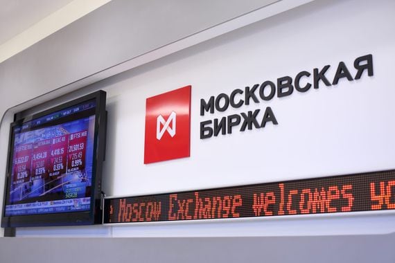 Moscow Exchange image via Shutterstock