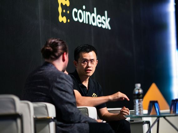 Changpeng Zhao, CEO of Binance, at Consensus Singapore 2018 (CoinDesk)