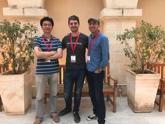  Feng Hao, Patrick McCorry, and Siamak Shahandashti, creators of the Open Vote Network.