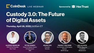 CoinDesk Sponsored Webinar with Hex Trust