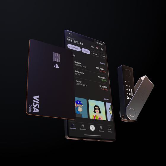 A mockup of Ledger's consumer product suite.