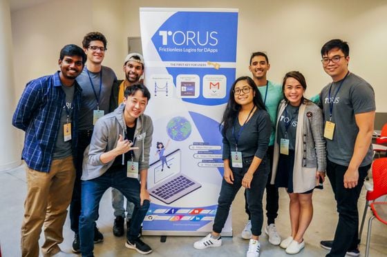 Torus staffers at the Ethereum event ETHBoston 2019
