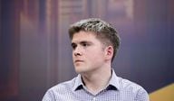 Stripe co-founder and President John Collison said, "crypto is finding real utility," in a keynote on Thursday. (Christophe Morin/IP3/Getty Images)