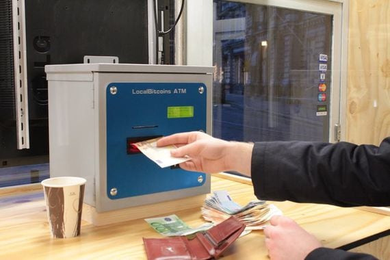 A LocalBitcoins kiosk in Helsinki, Finland. 