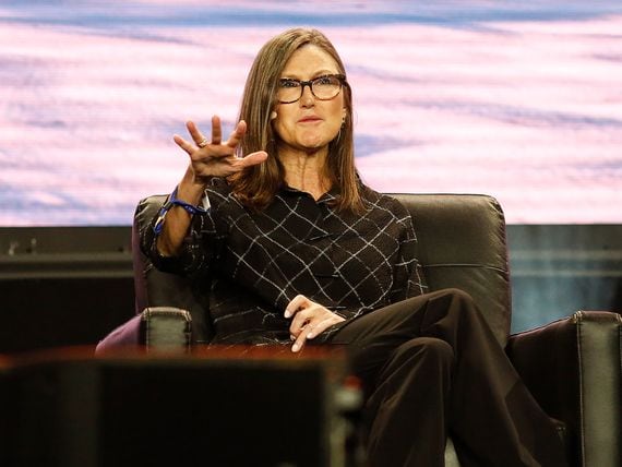 Cathie Wood, chief executive officer and chief investment officer, Ark Invest. (Marco Bello/Getty Images)