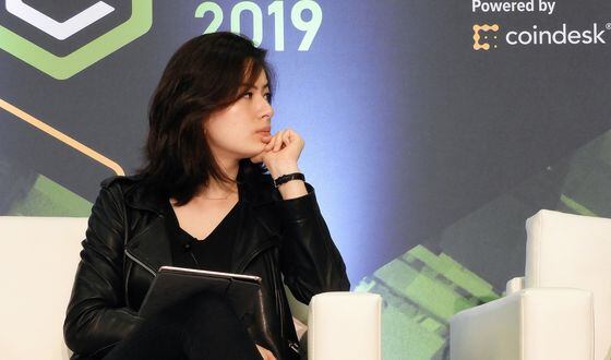 Katherine Wu at Consensus 2019 (CoinDesk archives)