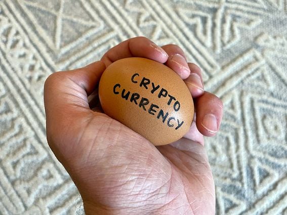 Is your retirement nest egg the place for crypto? (Douglas Rissing/Getty Images)