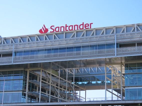 Santander headquarters in Madrid, Spain. (Cristina Arias/Getty Images)