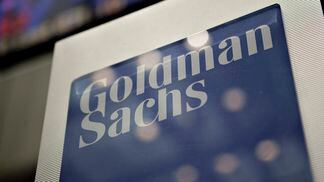 Goldman Sachs Group logo (Daniel Acker/Bloomberg via Getty Images)