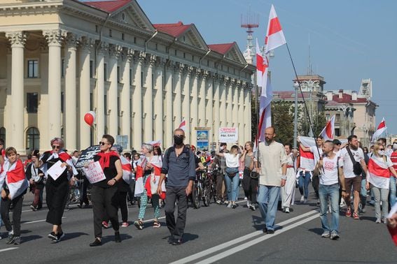 Protest rally in Belarus, 2020 / Natallia Rak via Flickr