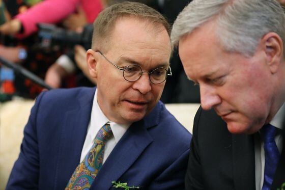 Former White House Chiefs of Staff Mark Meadows (right) and Mick Mulvaney (left). 