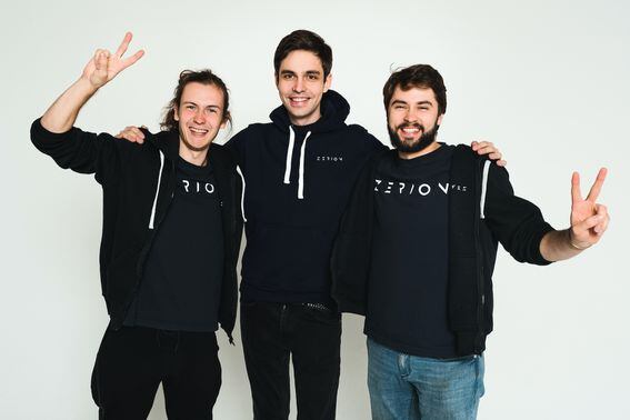 Zerion founders Evgeny Yurtaev, Alexey Bashlykov and Vadim Koleoshkin.