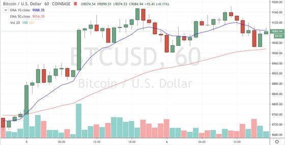 Coinbase BTC/USD trading over the last two days. Source: TradingView