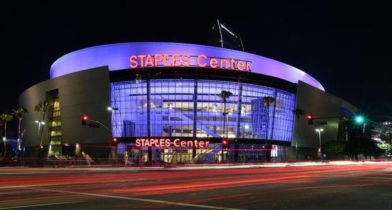 Staples Center no more. The iconic Los Angeles venue will be known as Crypto.com Arena starting in December. (FG/Bauer-Griffin/GC Images)