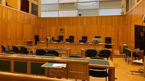 The courtroom where Tornado Cash developer Alexey Pertsev was sentenced