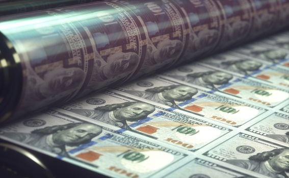 Printing U.S. Dollar Bills (Getty Images/iStockphoto)