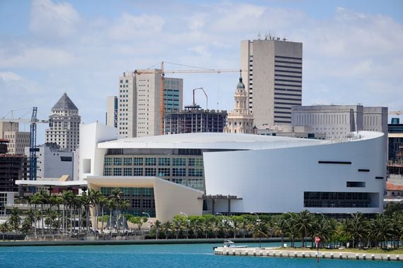 American Airlines Arena, home of the Miami Heat NBA team.