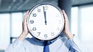 clock head office work time deadline