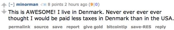 Denmark Bitcoin tax free