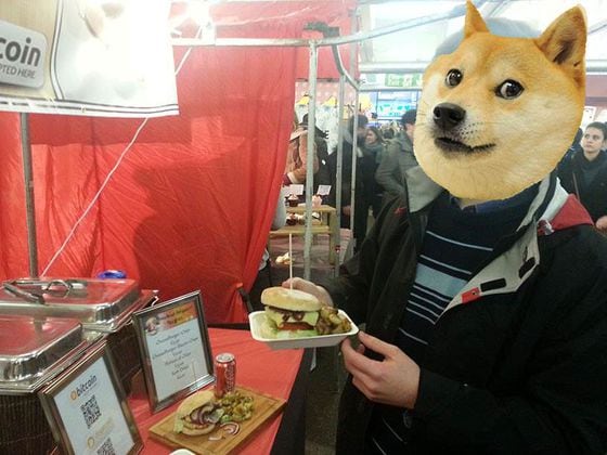  An early dogecoin customer, from BIT's Facebook page