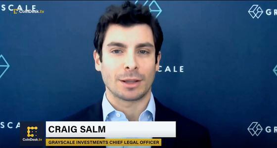 (Grayscale Investments Chief Legal Officer Craig Salm/CoinDesk TV)